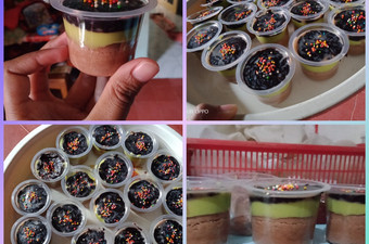 Bagaimana Membuat Brownis cup alpukat lumer Simpel