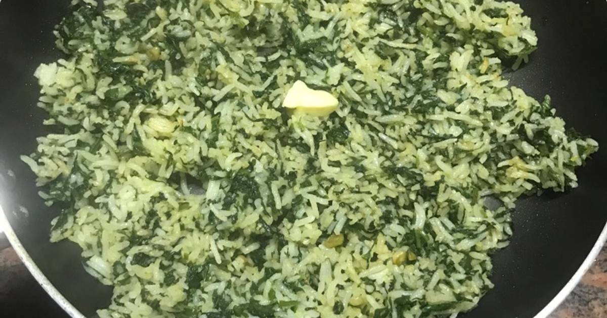 Spinach Rice Recipe by Priyanka Gulati Cookpad