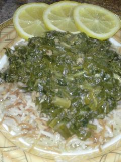 صورة لوصفة يخنة سبانخ ورز
