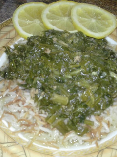 صورة لوصفة يخنة سبانخ ورز
