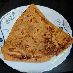 A picture of Gud paratha with multigrain flour.