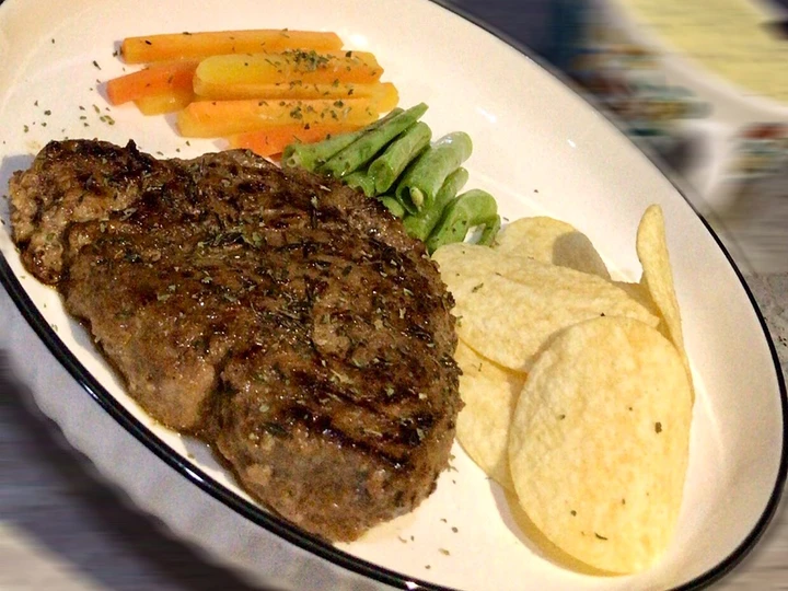 Langkah Gampang Membuat Resep Tenderloin Steak with Mushroom Sauce n Bbq yang Lezat Sekali Anti Ribet, Bikin Ngiler
