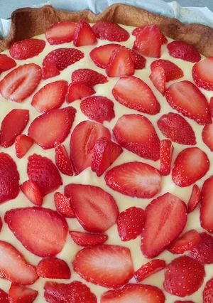 Une photo de Tarte tiramisu fraise