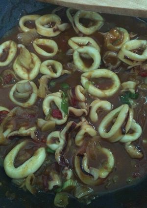 Foto resep Cumi saus Padang