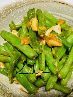 金沙四季豆/鹹蛋/家常菜/10分鐘 的食譜成品照片