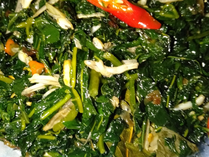 Resep Tumis daun pepaya jepang sama teri medan😋, Menggugah Selera