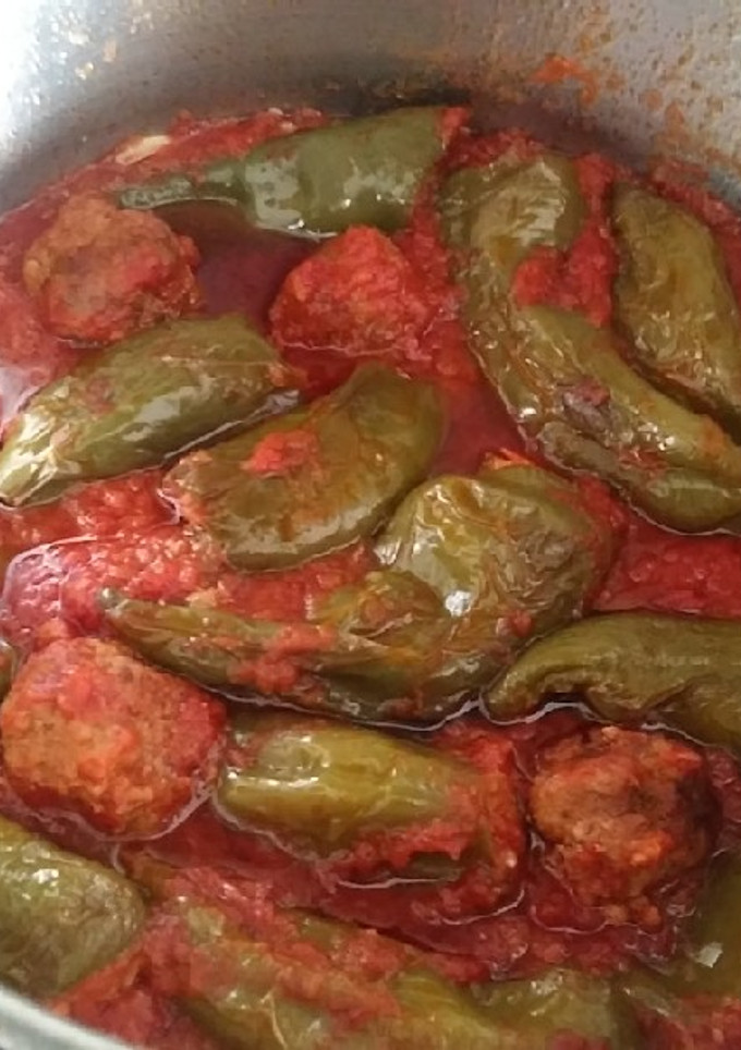 Una foto de Pimientos rellenos de carne
