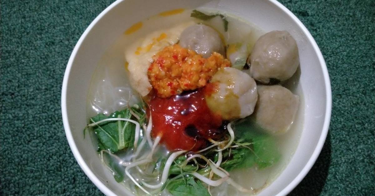 Resep Bakso Kuah Simple Oleh Eyie Salim Cookpad