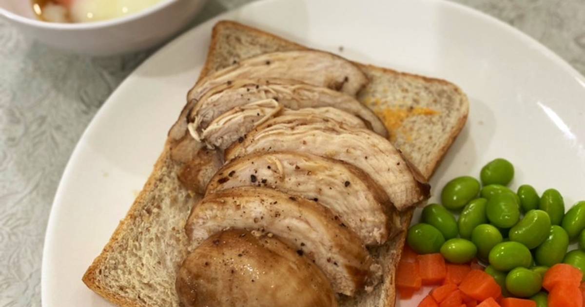 Roasted chicken breast sandwich Recipe by Jeerapa K. Cookpad