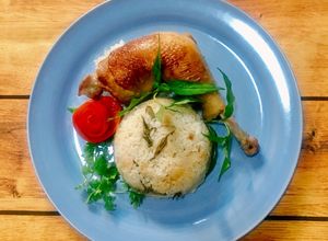 Hình của món Cơm Đùi Gà(Nấu Nồi Cơm Điện).