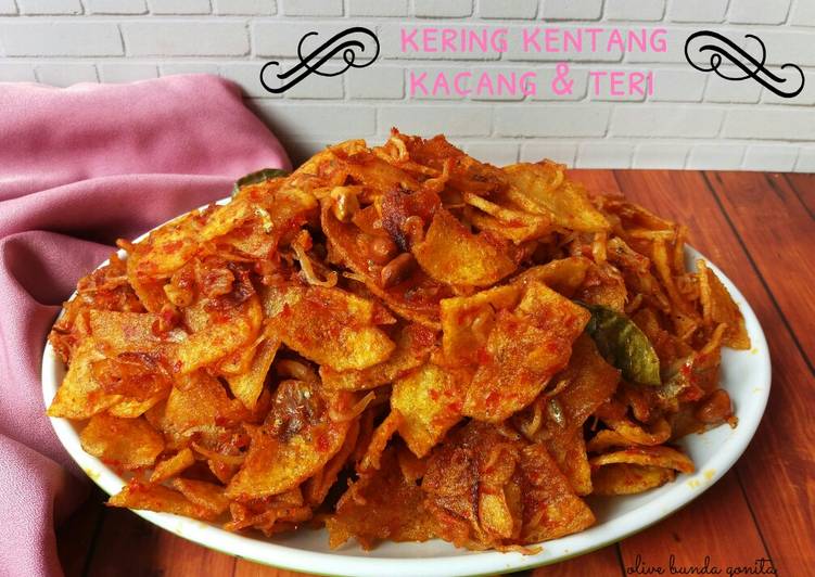 Resep: Kering kentang,kacang &amp; teri medan yang Lezat