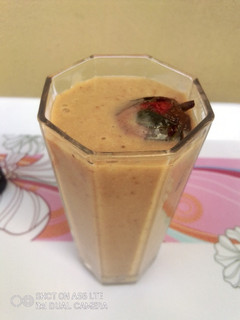 A picture of Zesty Strawberry Milk Shake/smoothie.