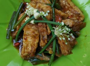 Foto resep Tumis tempe tahu bunga kucai