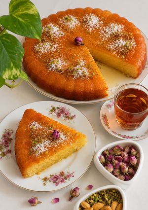 عکسی از دستور کیک شربتی