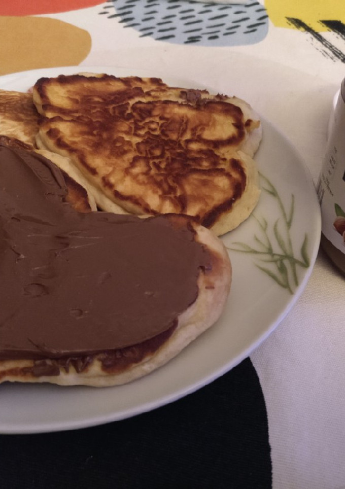 Una foto de Dorayakis con Nutella