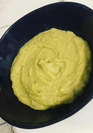 Une photo de Purée de pois cassés