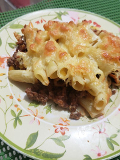 Una foto de Macarrones gratinado
