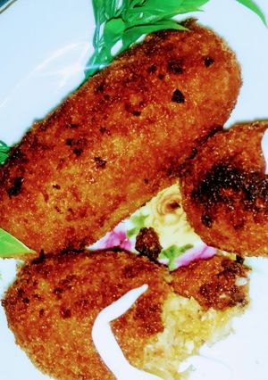 A picture of Potato chicken cutlets.