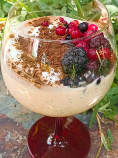 Una foto de Copa de tiramisú saludable