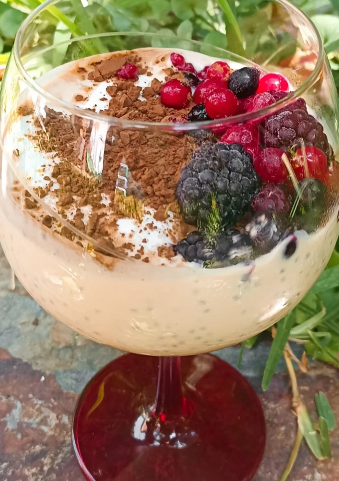 Una foto de Copa de tiramisú saludable