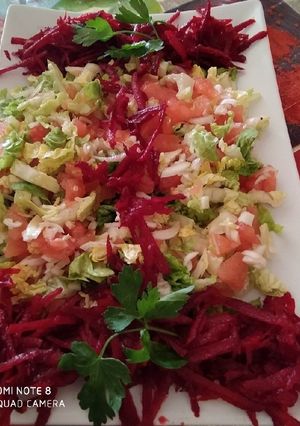 صورة لوصفة سلطة مشكلة 🥗🥗🥗