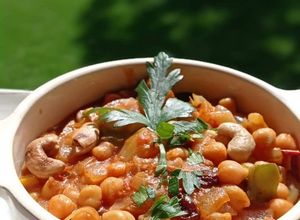 Una foto de Curry de garbanzos o Chana Masala