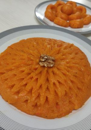 عکسی از دستور حلوای هویج ده دقیقه ای