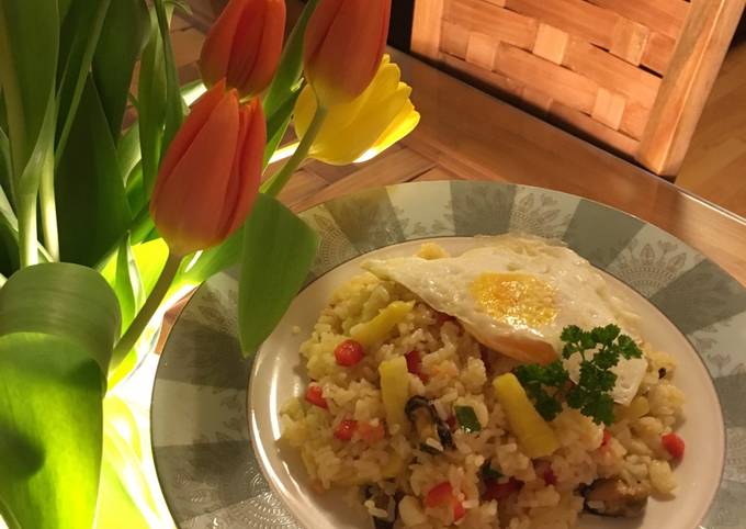 Resep Nasi Goreng Seafood Nanas Anti Gagal