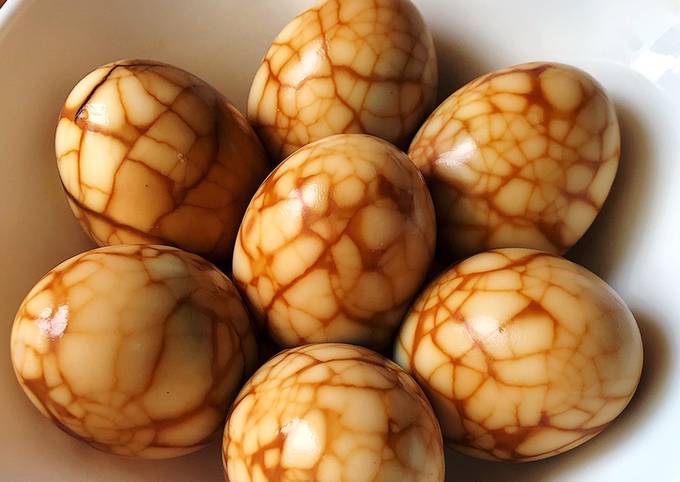 Ternyata begini lho! Resep membuat Telur Pindang Marmer / Batik sajian Idul Fitri dijamin nikmat