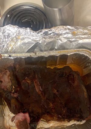 A picture of Pellet Smoker Pulled Pork.