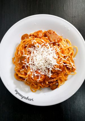 Foto resep 35. Spaghetti Cheesy Bolognaise