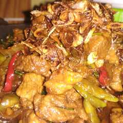 รูปของ Daging sapi aroma daun jeruk pedas manis