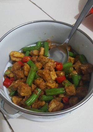 Foto resep Tumis buncis tahu tempe