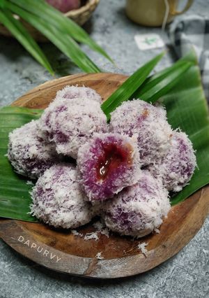 Foto resep KLEPON UBI Ungu dengan biang