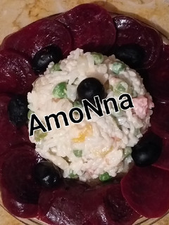 صورة لوصفة سلطة الأرز والبيطراف