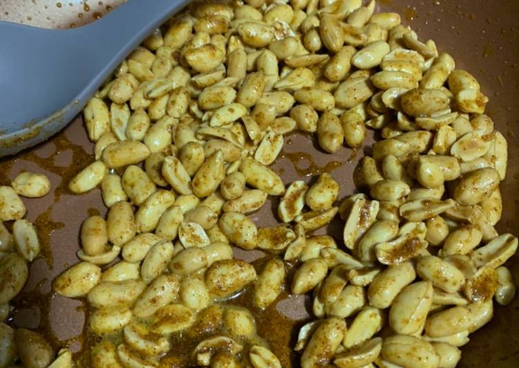 Steps to Make Perfect Masala sing aka spiced peanuts