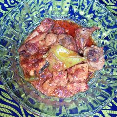 A picture of Balochi chicken karahi.