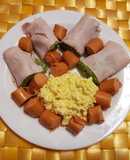 Rollitos de jamón rellenos de palta.🥑