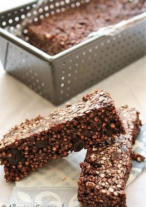 Une photo de Barres chocolatées aux céréales { sans gluten, sans lait, sans oeufs }