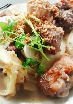 Hình của món Giò heo xào lăn.