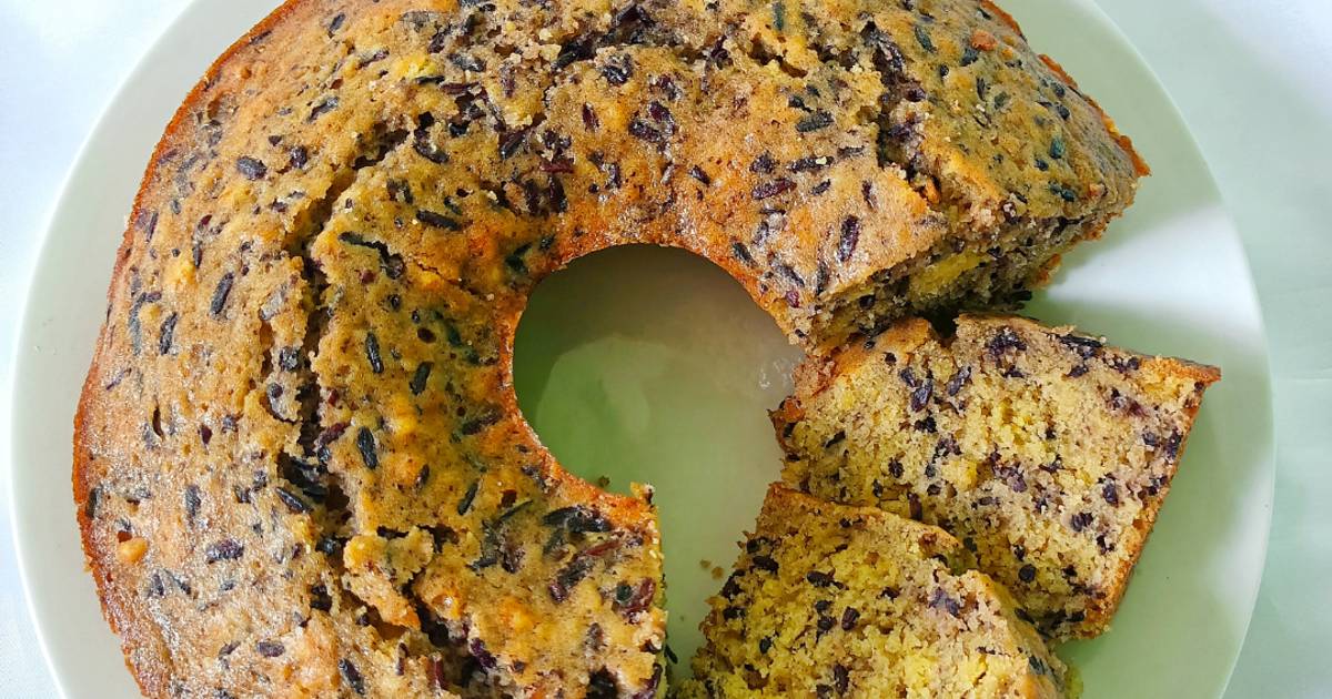 Resep Bolu tape ketan hitam oleh Mama AL Cookpad