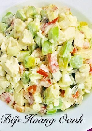 Hình của món Salad Bơ Gà.