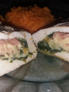 Una foto de Pechuga rellena