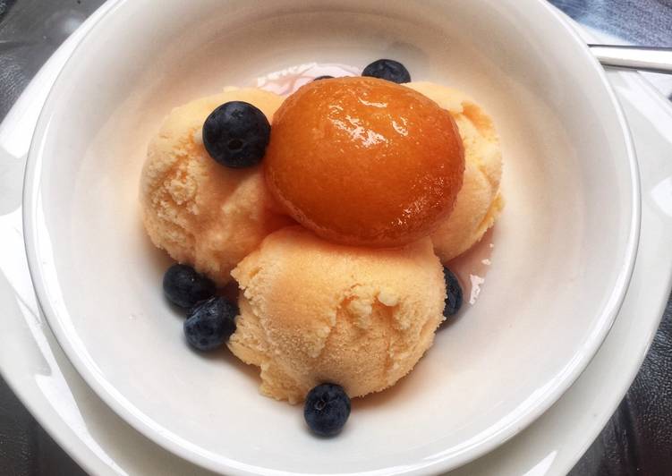 Olahan Peach Froyo | Cara Membuat Peach Froyo Yang Bisa Manjain Lidah