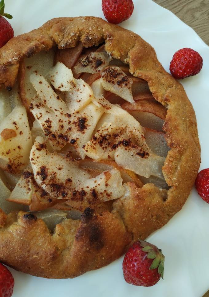 Галета з цільнозернового пшеничного борошна з грушами😋