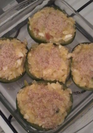 Una foto de Zapallitos rellenos de zapallitos