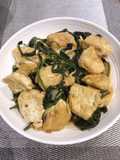 Sauteed Kangkong with Tofu