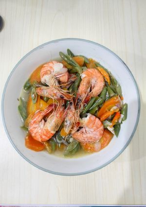 Foto resep Oseng Buncis Wortel Udang Simpel