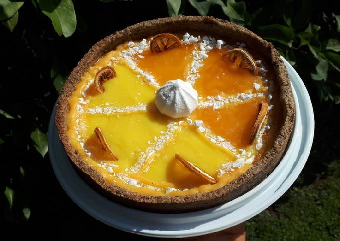 Crostata al grano saraceno con curd di limoni e mandarini