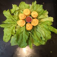 A picture of Rose Pumpkin Steamed Buns.